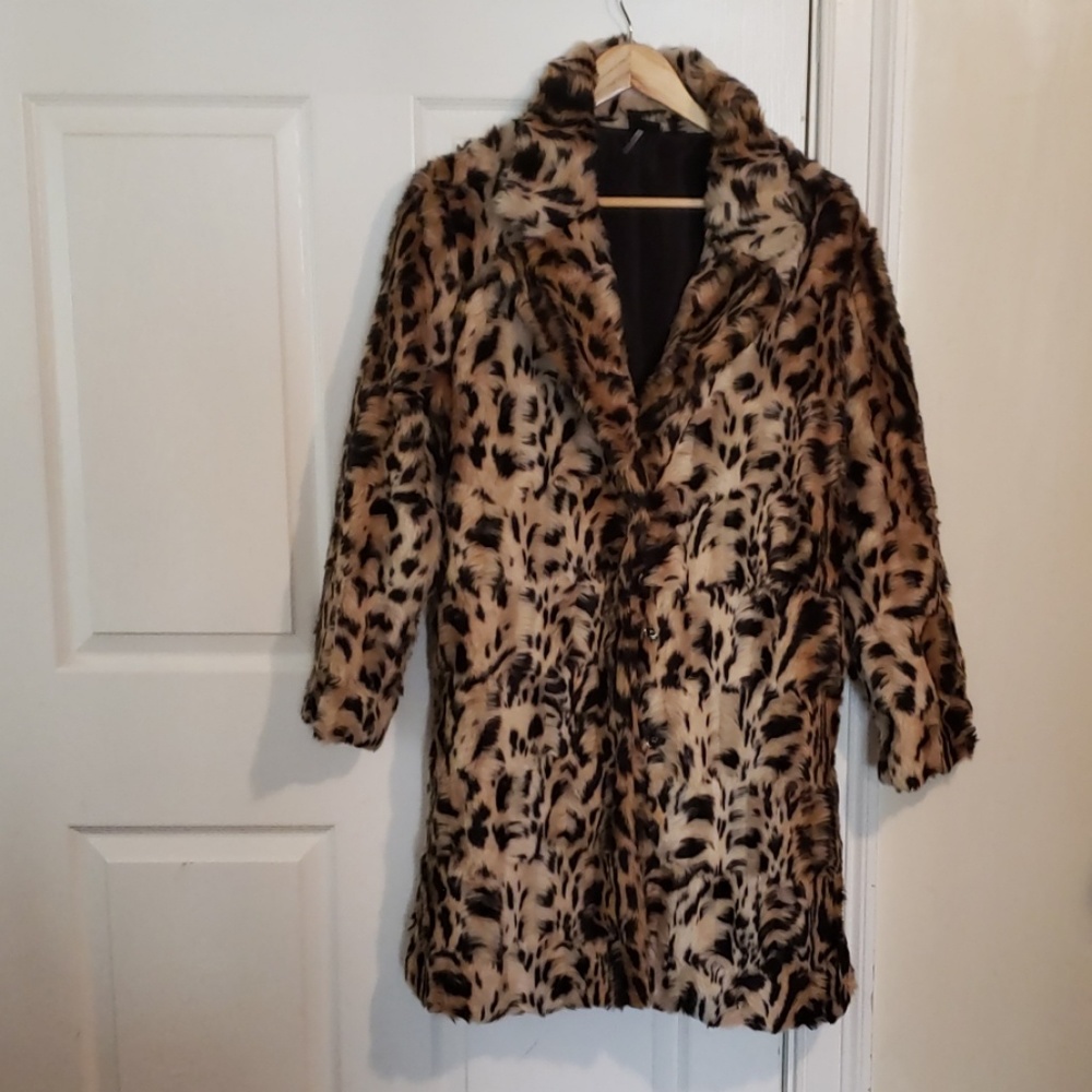 Love Token faux fur coat